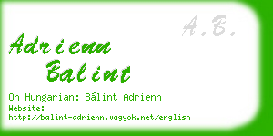adrienn balint business card
