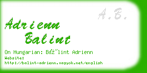 adrienn balint business card